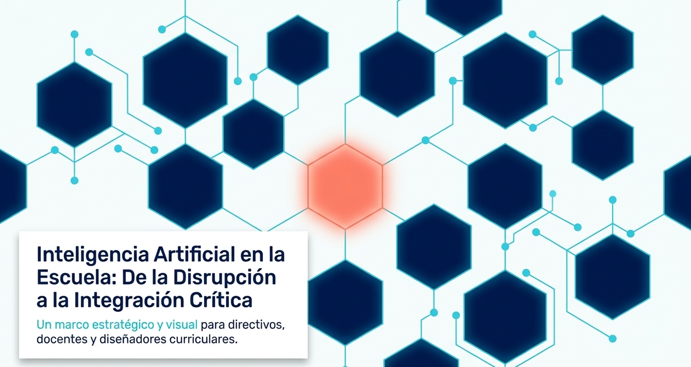 Un núcleo de luz pura en el centro de un mecanismo complejo. Representa el propósito pedagógico original que debe permanecer intacto a pesar de la complejidad de la IA.