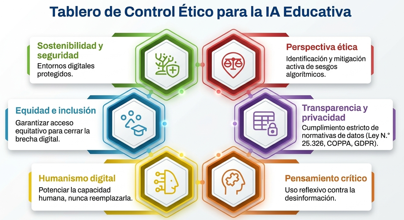 Representa la sociedad del conocimiento. Una metrópolis de luz que simboliza el objetivo final: una sociedad educada, tecnificada y ética.