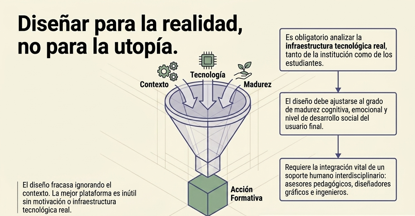 Se vincula con el dilema de la estandarización del aprendizaje. Una mediación tecnológica sin humanismo tiende a tratar a todos los alumnos por igual. La confianza se recupera cuando el mediador usa la tecnología para personalizar y humanizar el trayecto de cada individuo.