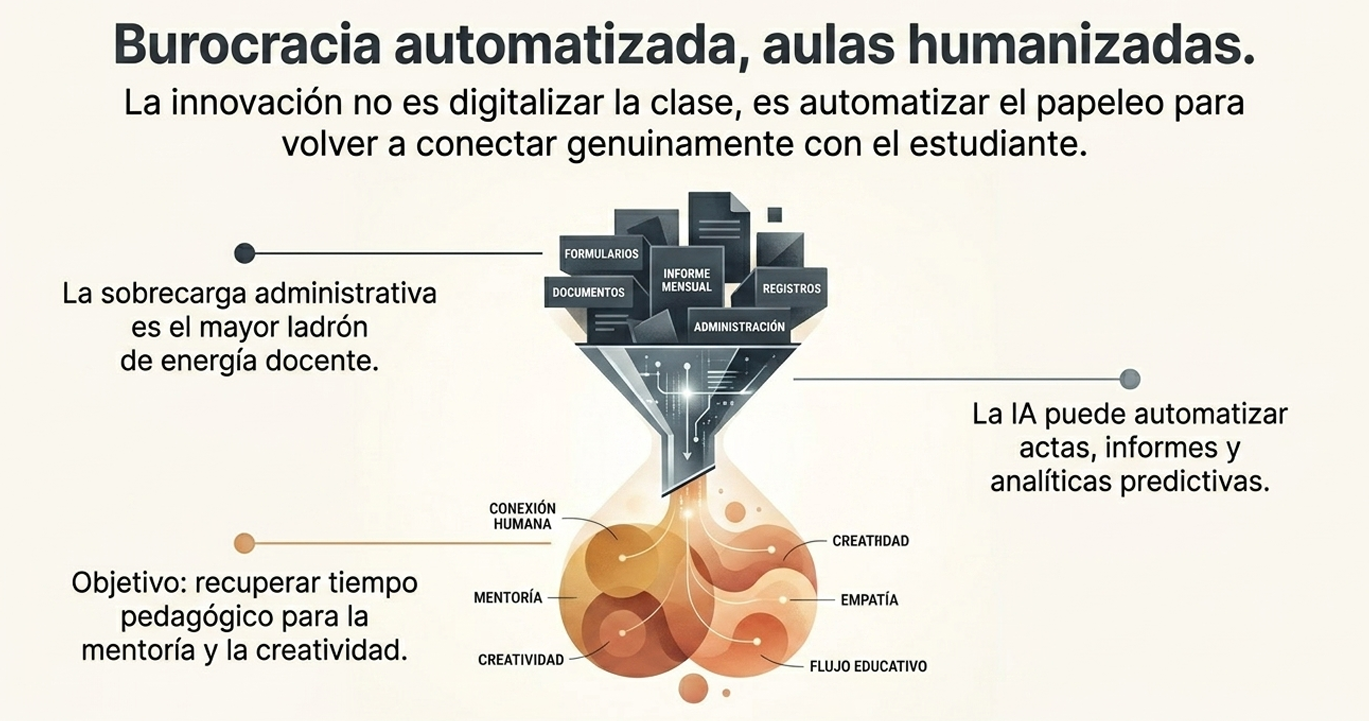 Aborda el dilema de la soledad del estudiante digital. Estar conectado a la red no garantiza estar conectado al aprendizaje. El rediseño debe crear "nudos" de significado real en la malla digital.