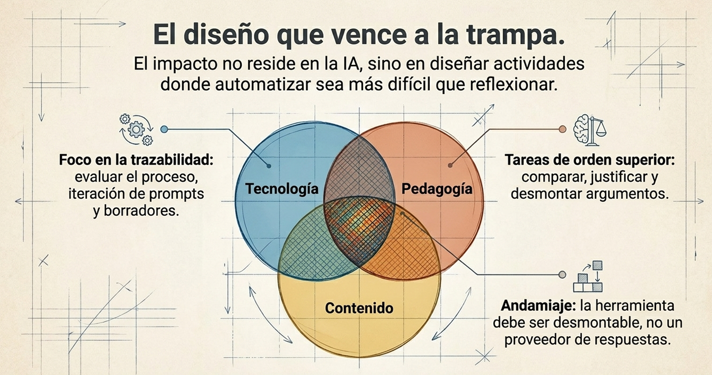 Dilema de las métricas de vanidad. Las instituciones confían en los "vistos" y los "likes" del campus virtual. El rediseño debe devolverle al ojo la capacidad de foco y profundidad, no solo de escaneo rápido.
