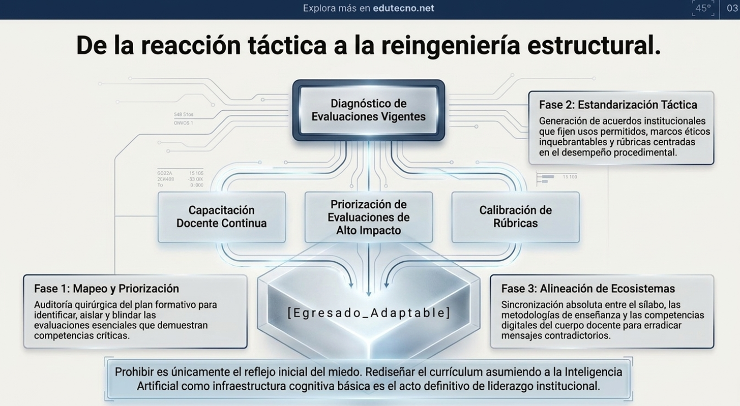 Diagrama educativo con texto sobre fases: diagnóstico, estandarización, capacitación, priorización y alineación de ecosistemas.